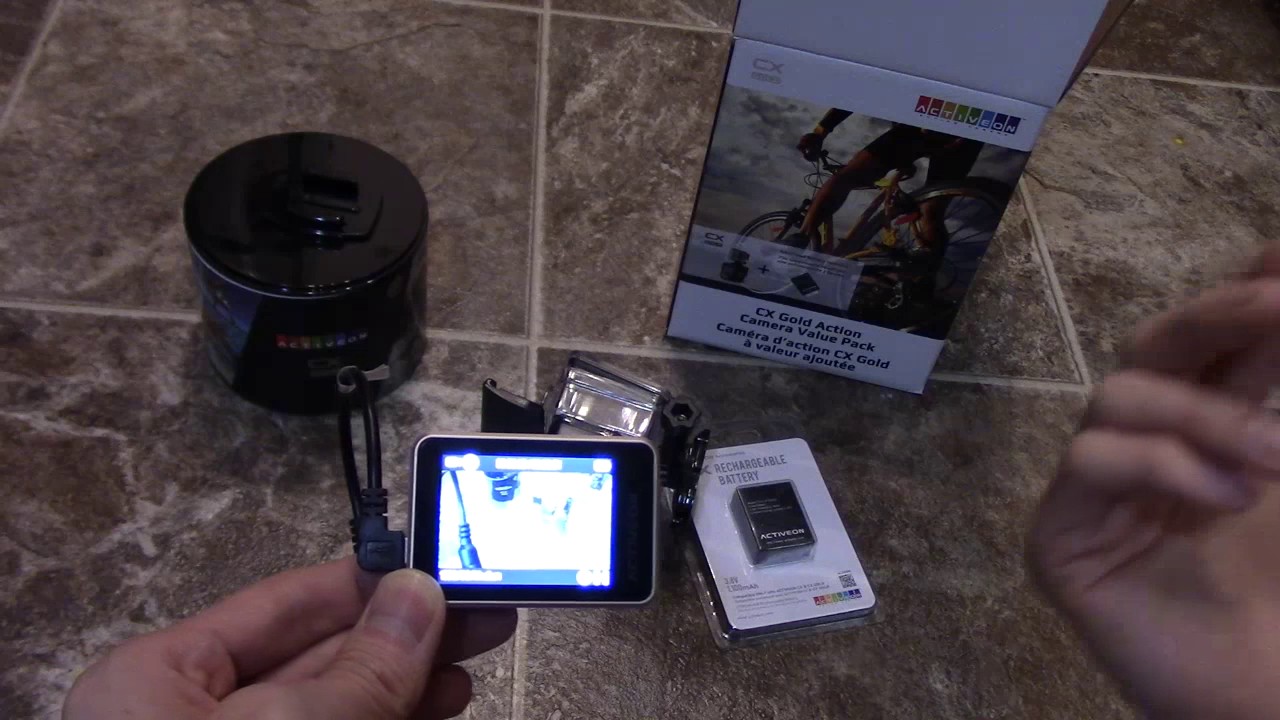 Full Review Activeon CX Gold with comparisons and with/out external mic