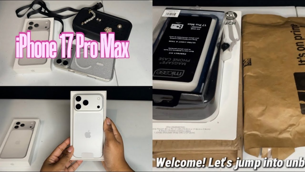 iPhone 17 Pro Max Unboxing [Silver 1TB] + Case Collection 