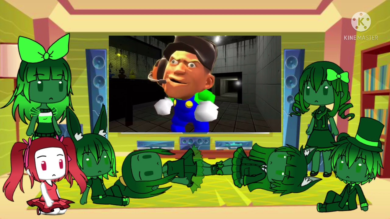 Gacha reacts (FNAF 3) to "Revenge of Spaghettiria" by SMG4