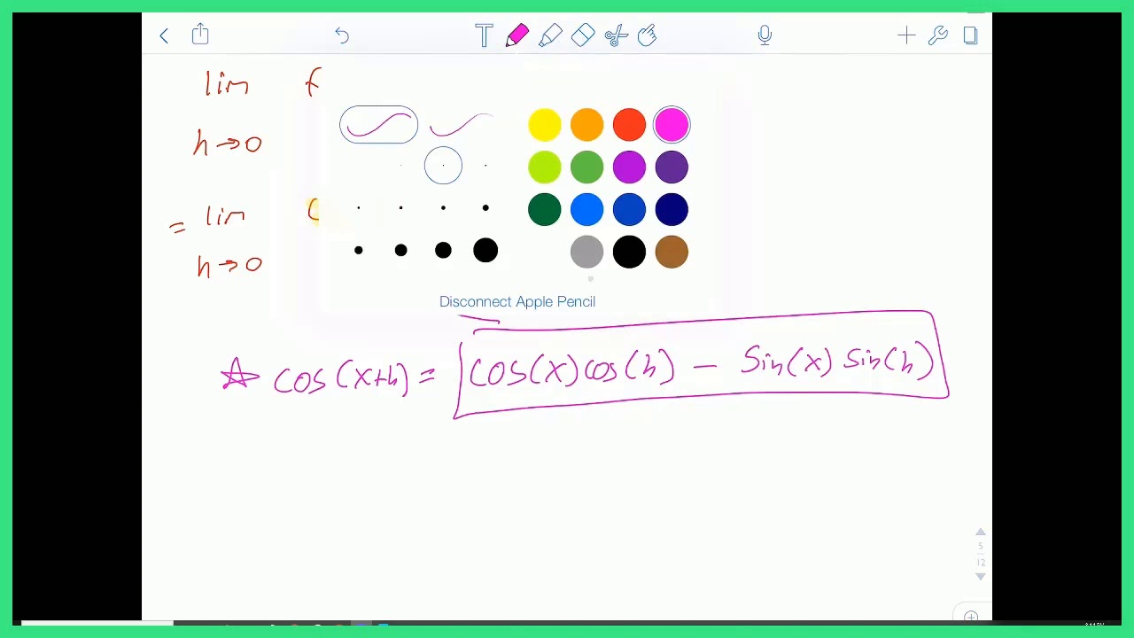 Proof of Trig Derivatives