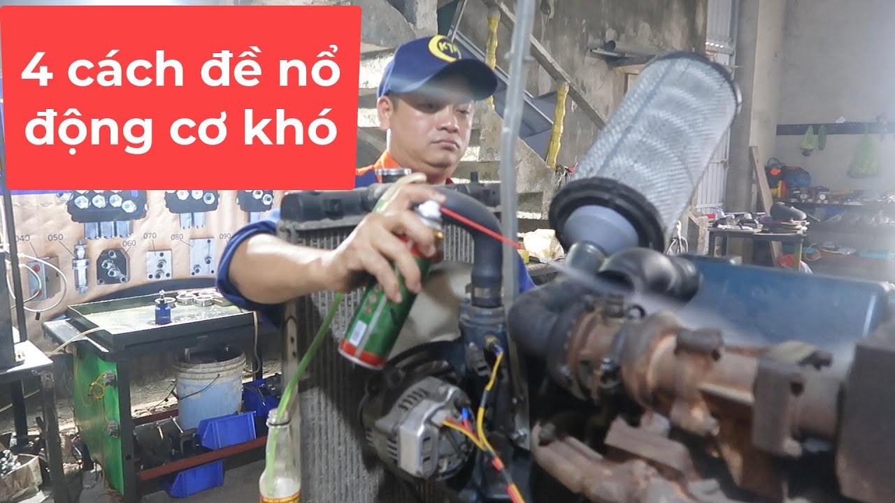 4 cách đề nổ động cơ khó khởi động