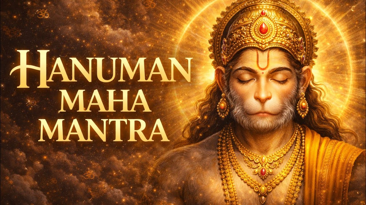 Remove Negative Energy & Fear • Divine Protection HANUMAN MAHA MANTRA • (12 Repetetion)