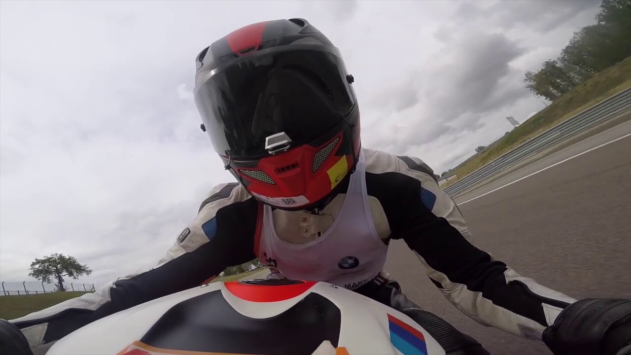 on board BMW S1000RR HP4 Dijon Sept 2019