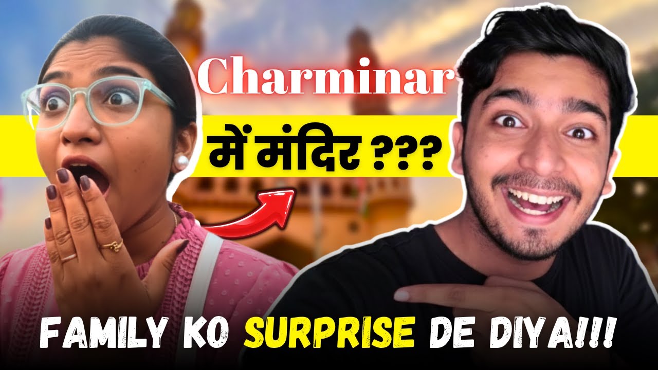 When Desis go to HYDERABAD😲Charminar ya Mandir? Vlog 691