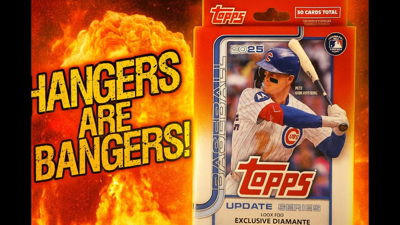 8 подвесок для карточек Topps Update 2025 года = Настоящий хит! Красные /5, холстовые, винтажные ...
