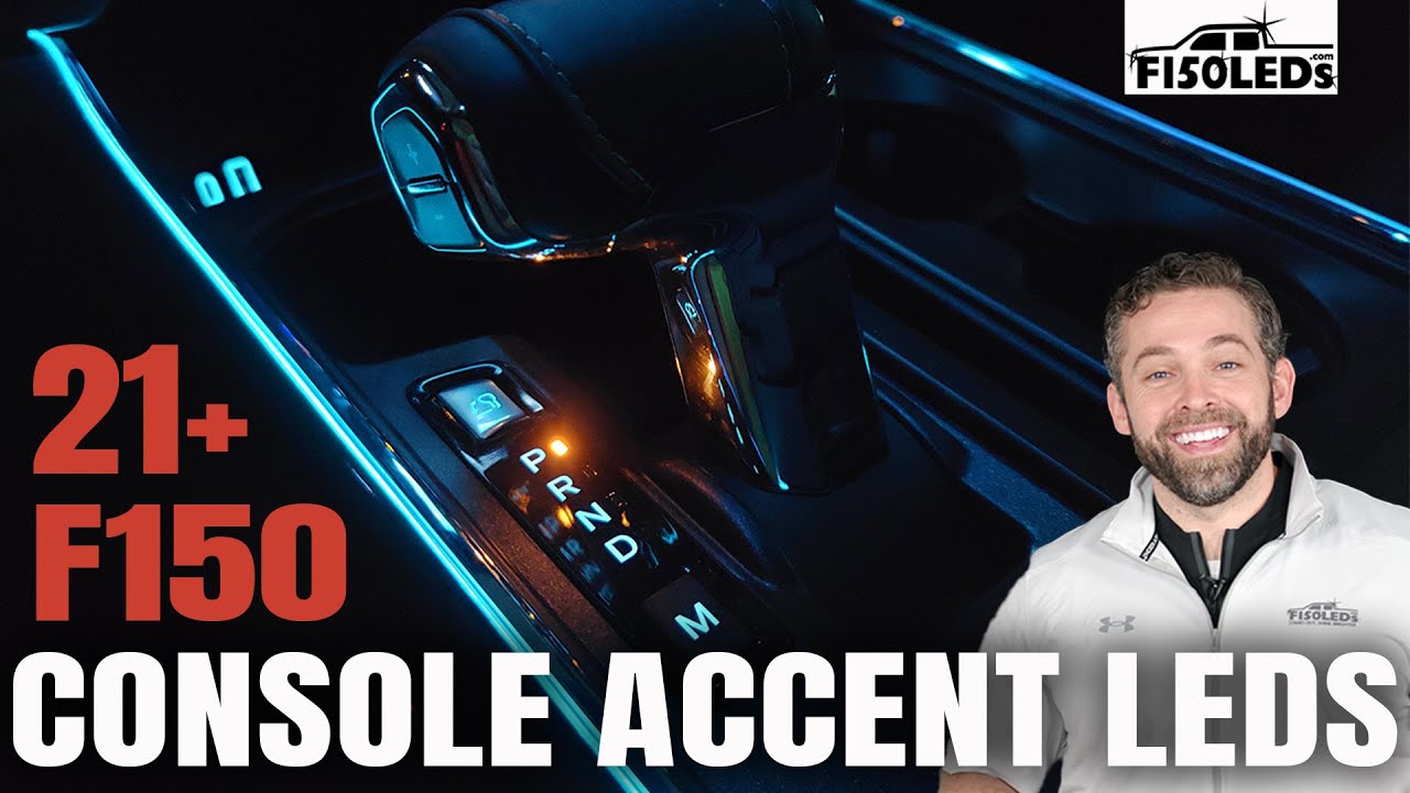 2021+ F150 INTERIOR LED CONSOLE ACCENT LIGHTING F150LEDs.com