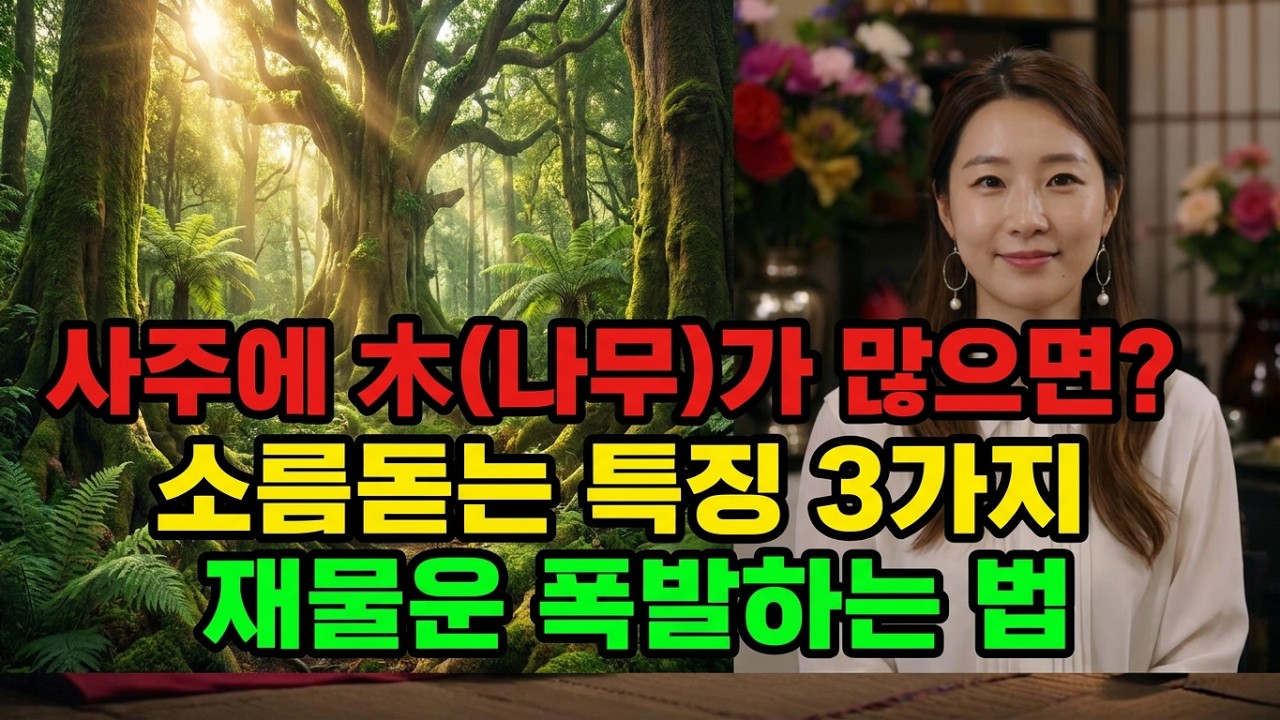 사주에 목(木) 나무가 많으면 이런 일이 생긴다! 목(木)이 많은 사주의 소름 돋는 특징 재물운, 개운법, 총정리