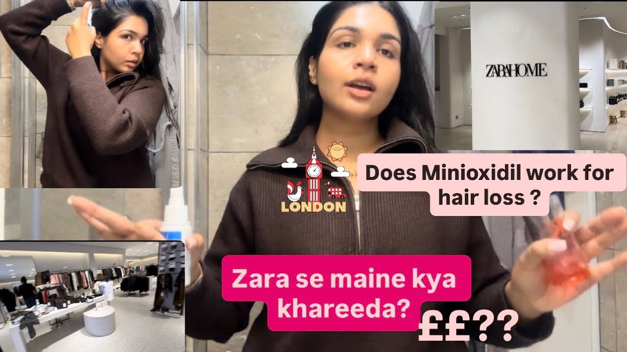 Pehli baar Zara se ye khareeda 🇬🇧 Minioxidil for hair growth? Daily Vlog 🫣🌸