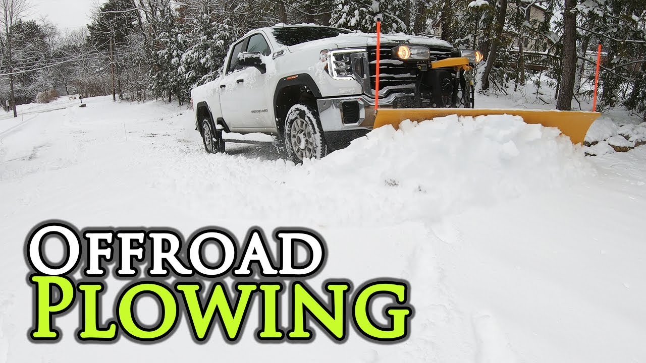 Snow Plowing with a GMC 2500 and BX23s