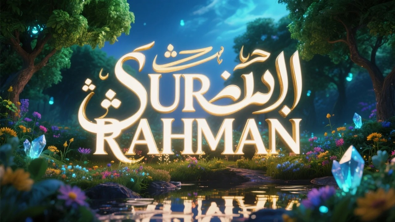 Surah Ar Rahman سورة الرحمن | أروع تلاوة مهدئة للنوم والراحة النفسية | #lofiquran #surahrahman