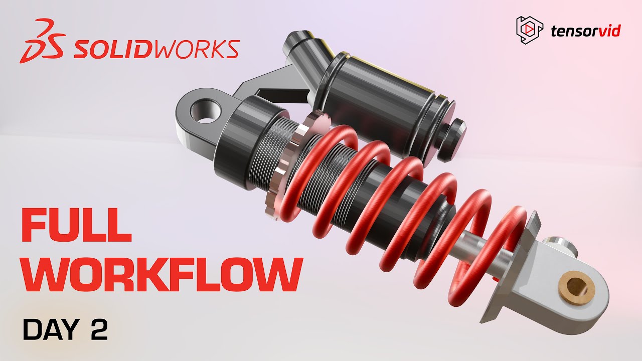 How to create a Damper in SolidWorks Tutorial for Absolute Beginners