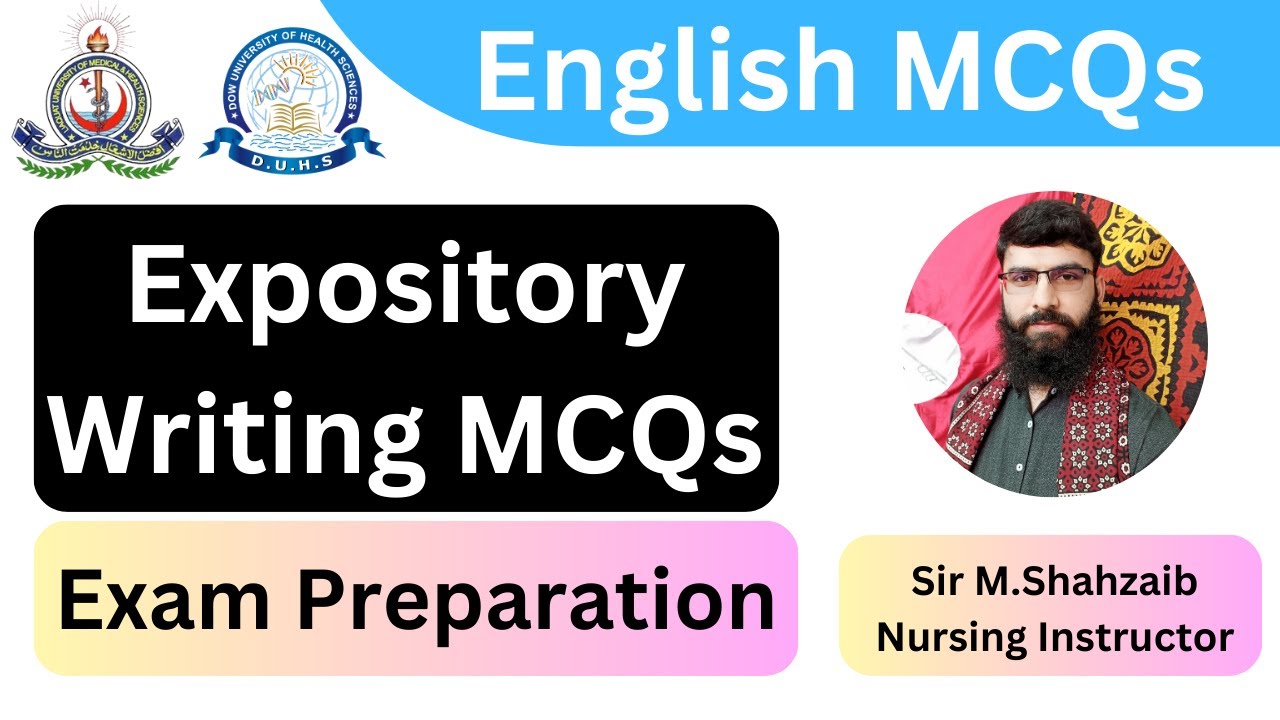 Expository Writing (English MCQs For Exam Preparation by Sir Muhammad Shahzaib)