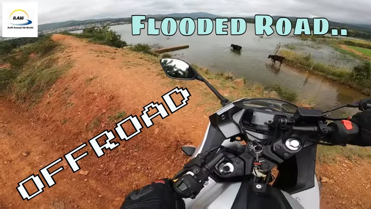 Offroad Ride - Shortcut Leads to Flooded Road - Chikmagalur