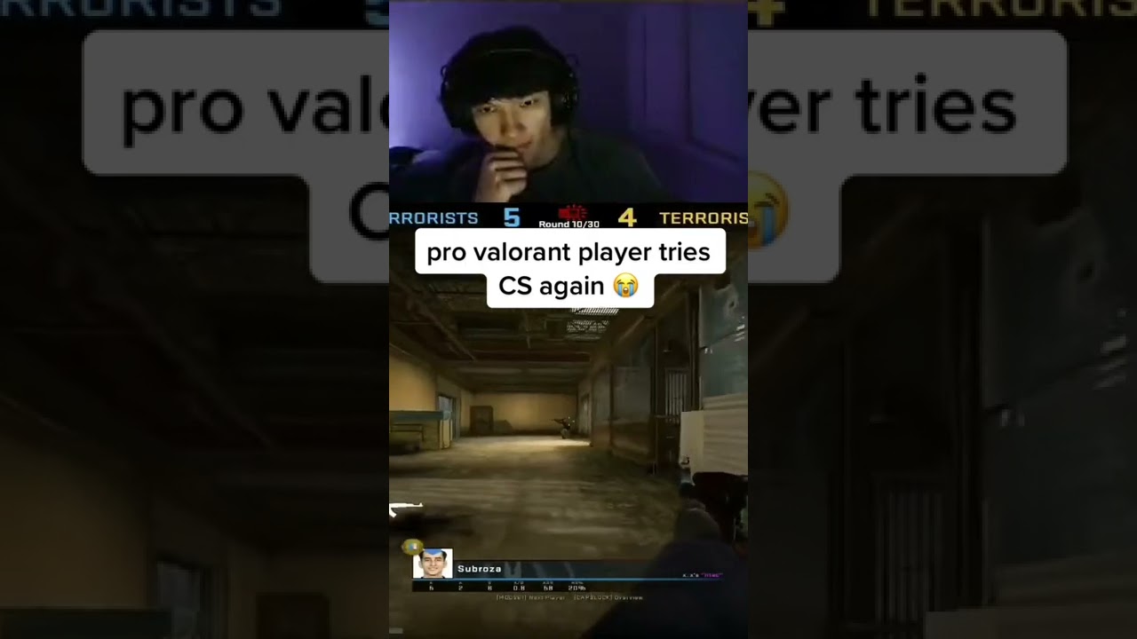 pro valorant player tries cs:go 💀💀