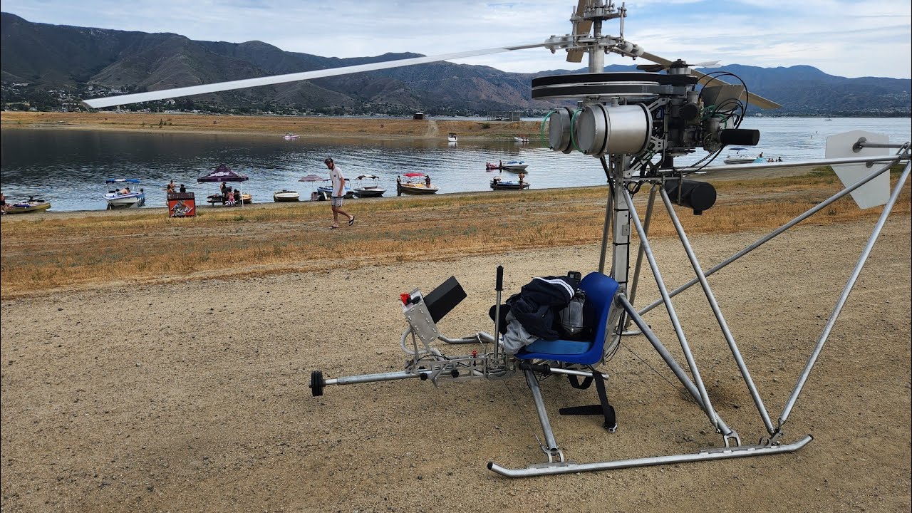 Полет на Mirocopter SCH-2A в озеро Эльсинор!