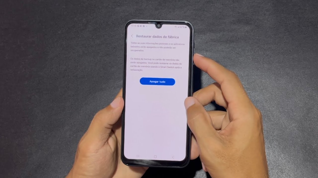 Como Formatar o Galaxy A25 Pelas Configura&ccedil;&otilde;es