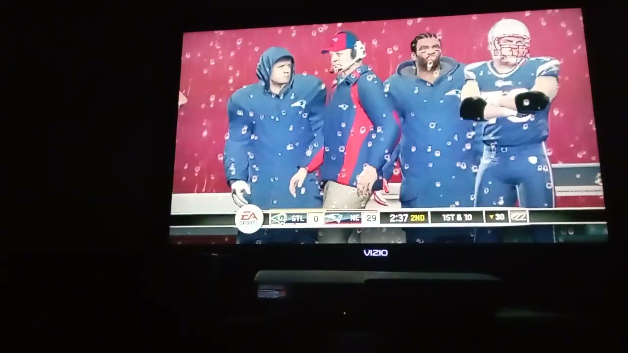 Madden NFL 10 PS3 New England Patroits Wins the Super Bowl 2019