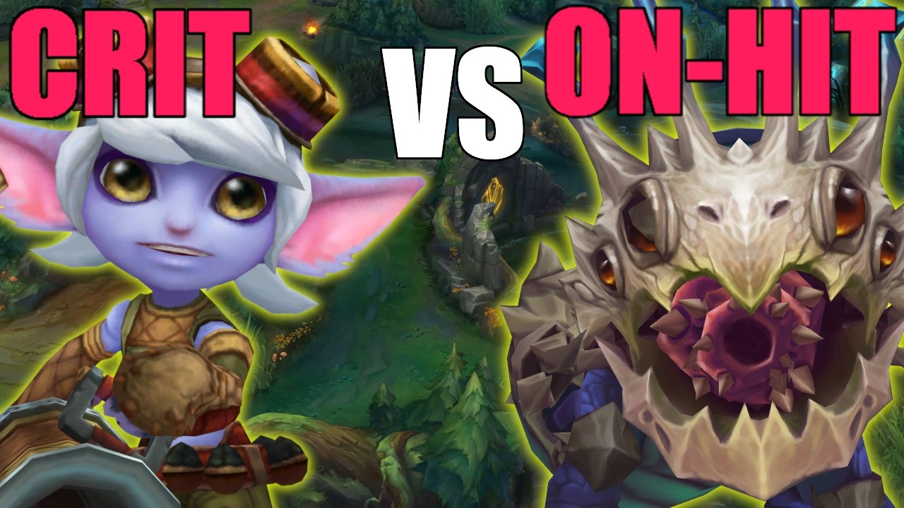 On-Hit vs Crit AD Carry w League of Legends