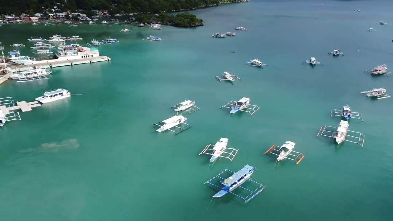 Aerial view of Bacuit Bay in El Nido, Palawan (July 2022)