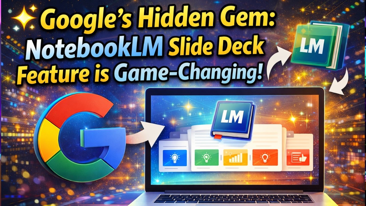 ✨ Google's Hidden Gem: NotebookLM Slide Deck Feature is Game-Changing!