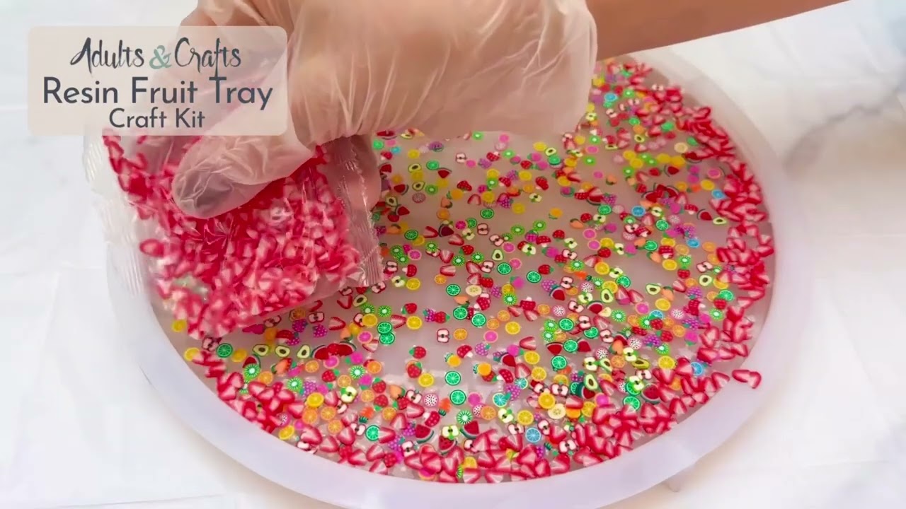 DIY Resin Fruit Tray Craft Kit 