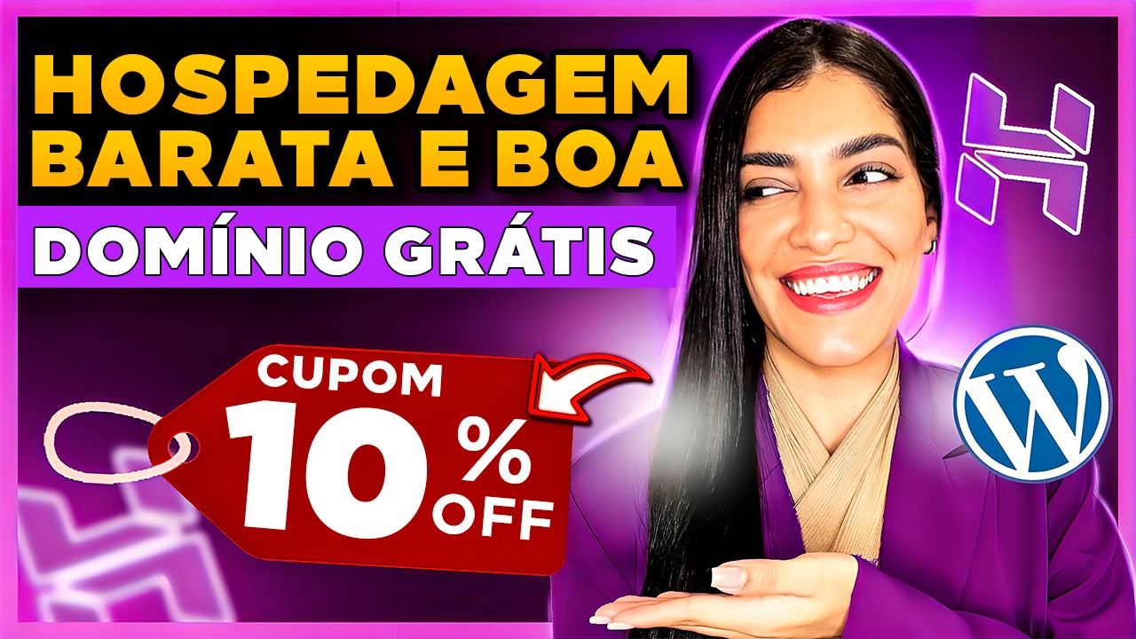 HOSTINGER 2026: Como Comprar Hospedagem de Site + Domínio Grátis + CUPOM de Desconto [+ WordPress]
