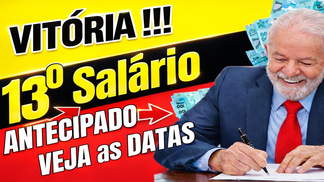 VITÓRIA foi ASSINADO: 13° SALÁRIO ANTECIPADO Pagamento NA FOLHA! INSS - VEJA DATAS e VALORES!