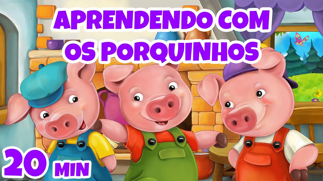 Aprendendo com os Porquinhos - Giramille 20 min | Desenho Animado Musical