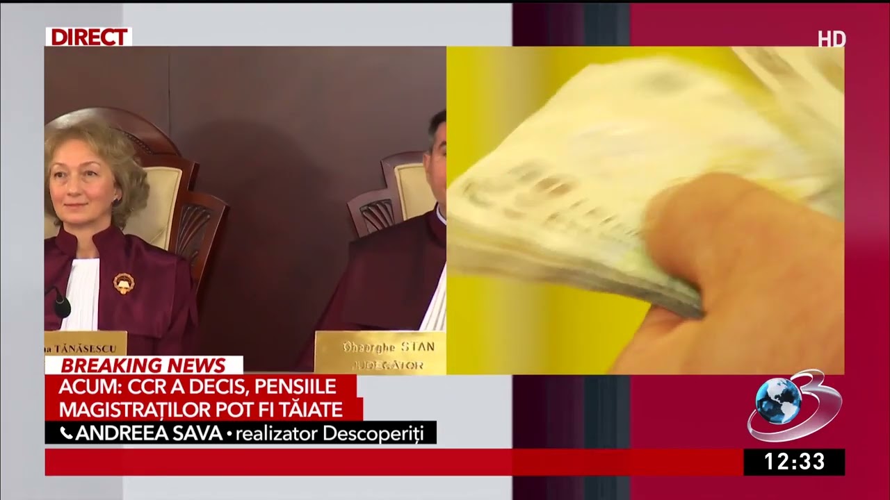 Surse: Decizie istorică la CCR. Legea care taie pensiile magistraților este constituțională.