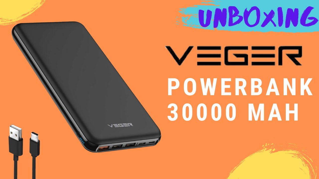 Unboxing PowerBank VEGER 30,000 mAh en español México