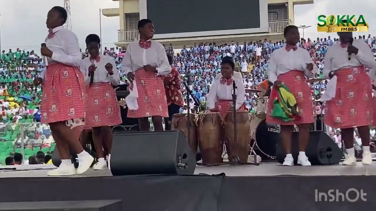 Wow 🤩 Adventist Girls SHS Band delivers a performance at the Ashanti High Schools Music Fiesta.