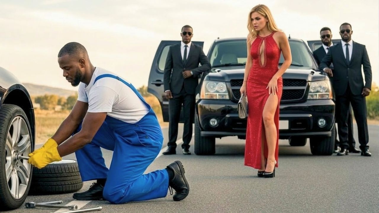 Black Single Dad Fixed a Stranger’s Tire — Then a Black SUV Stopped Behind Him