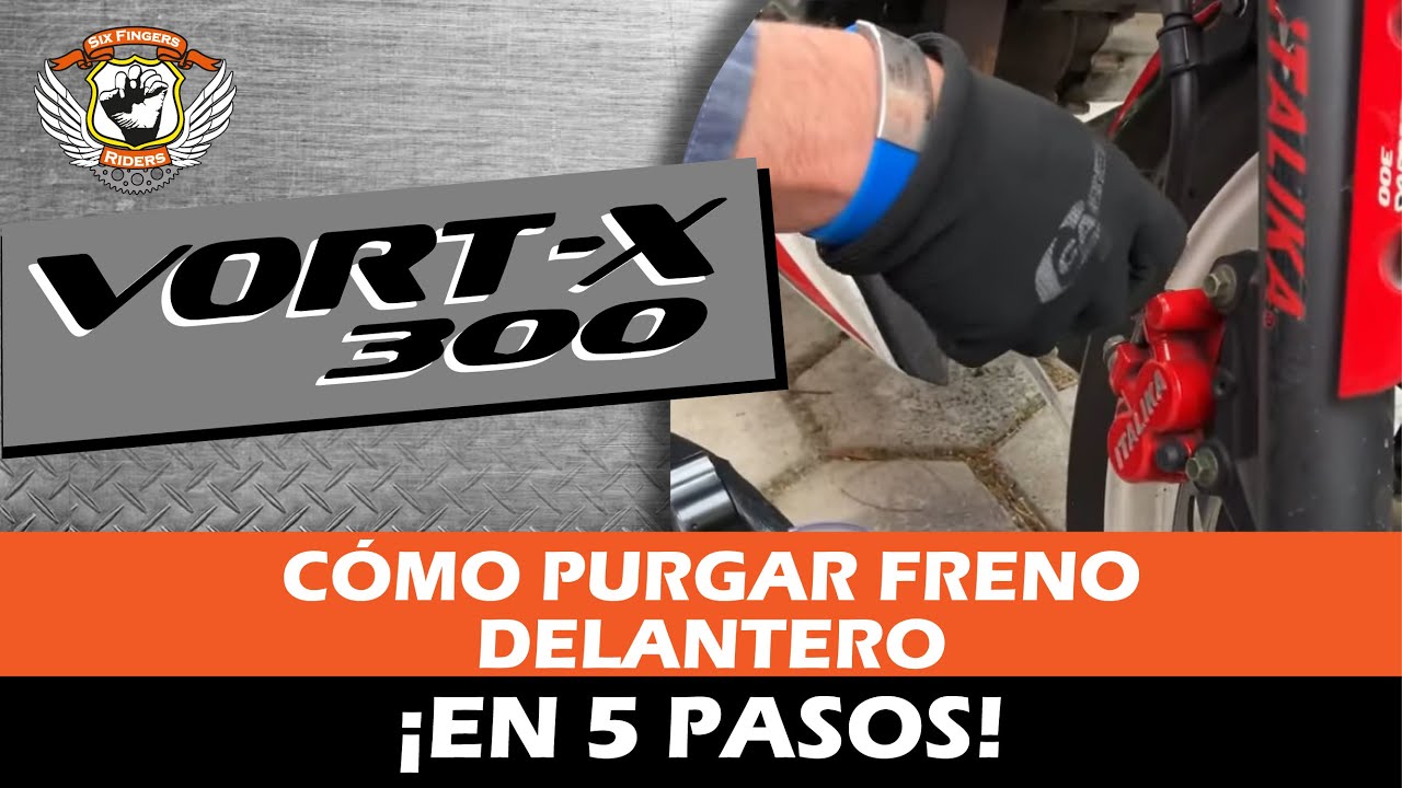 Cómo purgar el freno delantero de tu Vort-x 300 ¡En 5 pasos!