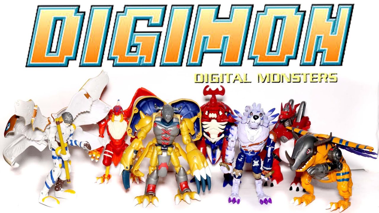 Digievoluindo coleção de bonecos de Digimon Bandai dos anos 90 Pt. 2/2
