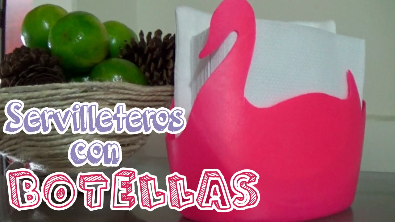 Servilletero con botellas de plástico - Candy Bu