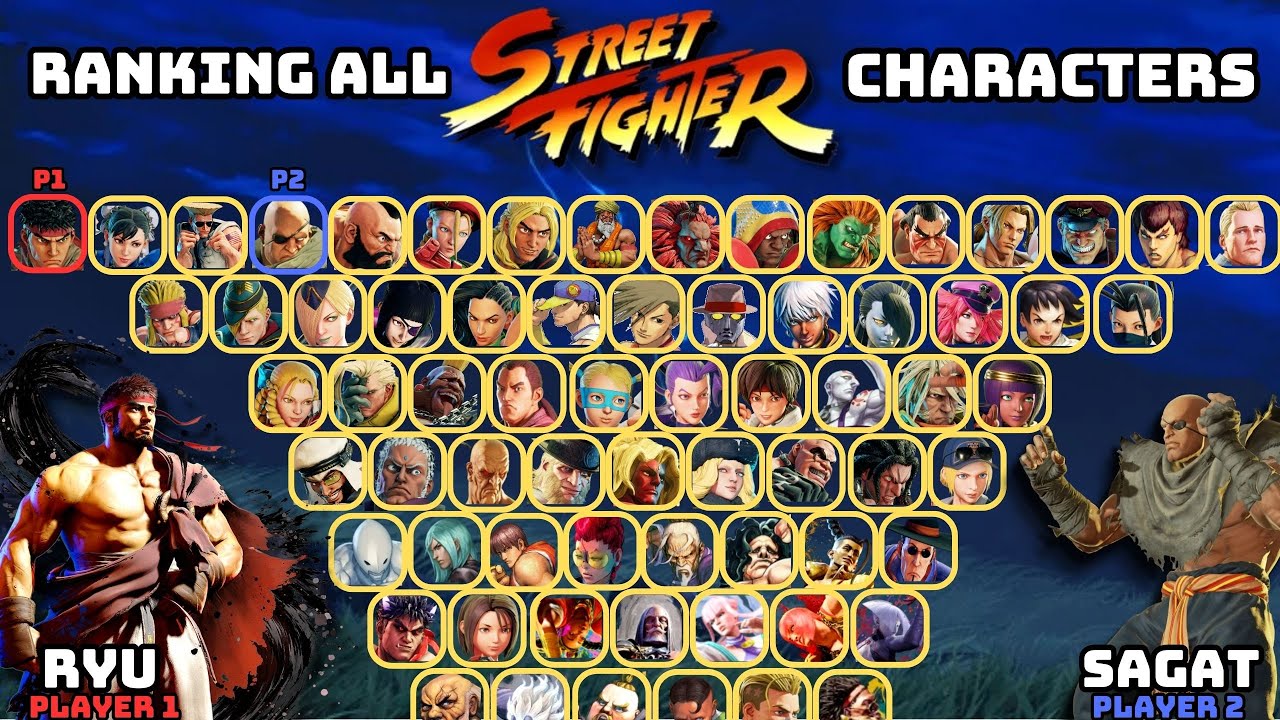 Все 88 персонажей Street Fighter, ранжированные по местам — с 88 по 1