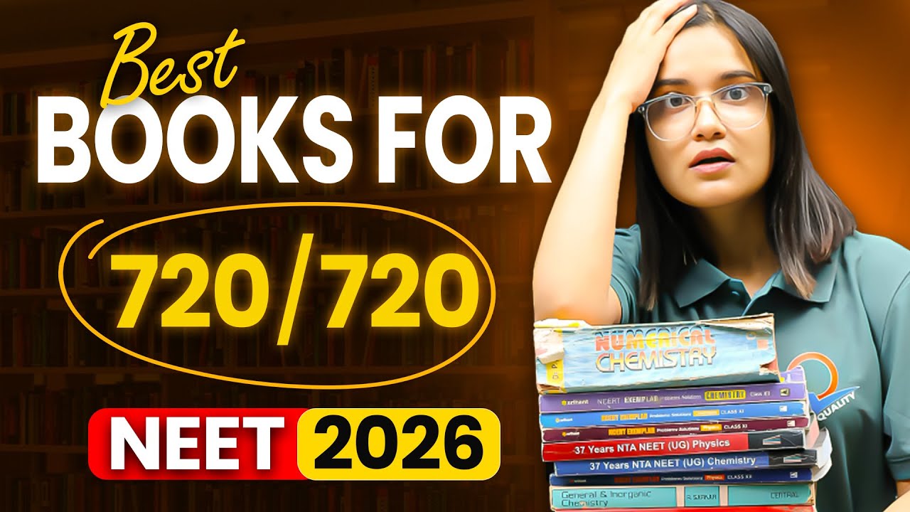 Best Books to Score 720/720 in NEET |Theory & Question practice