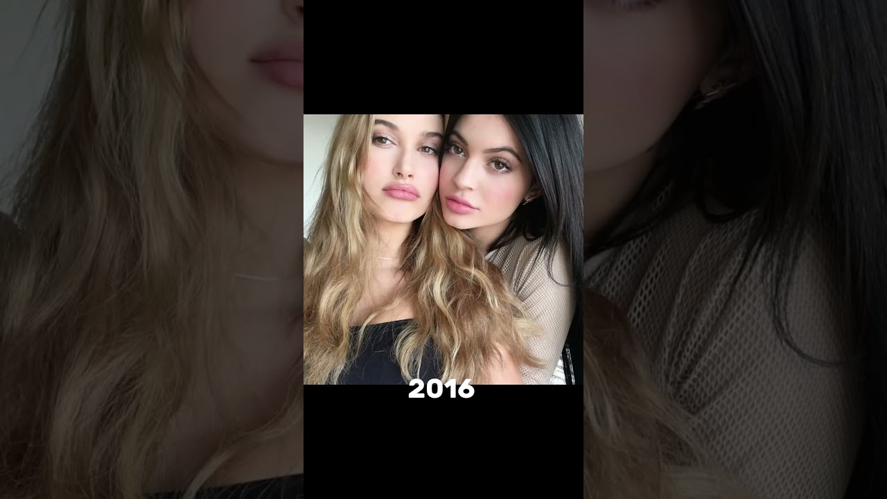 Kylie and Hailey&rsquo;s friendship through the years 🤍 #kyliejenner #hailey #bieber #shorts