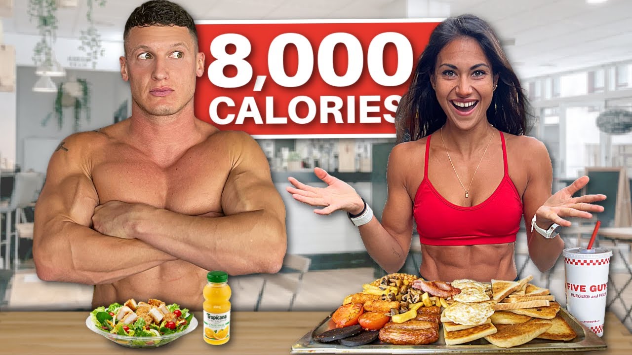 Bikini model tries my 8,000 CALORIE bulking diet!