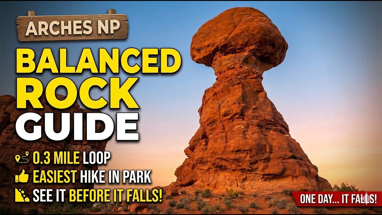 Путеводитель по маршруту Balanced Rock Trail: Лучший 15-минутный пеший маршрут в национальном пар...