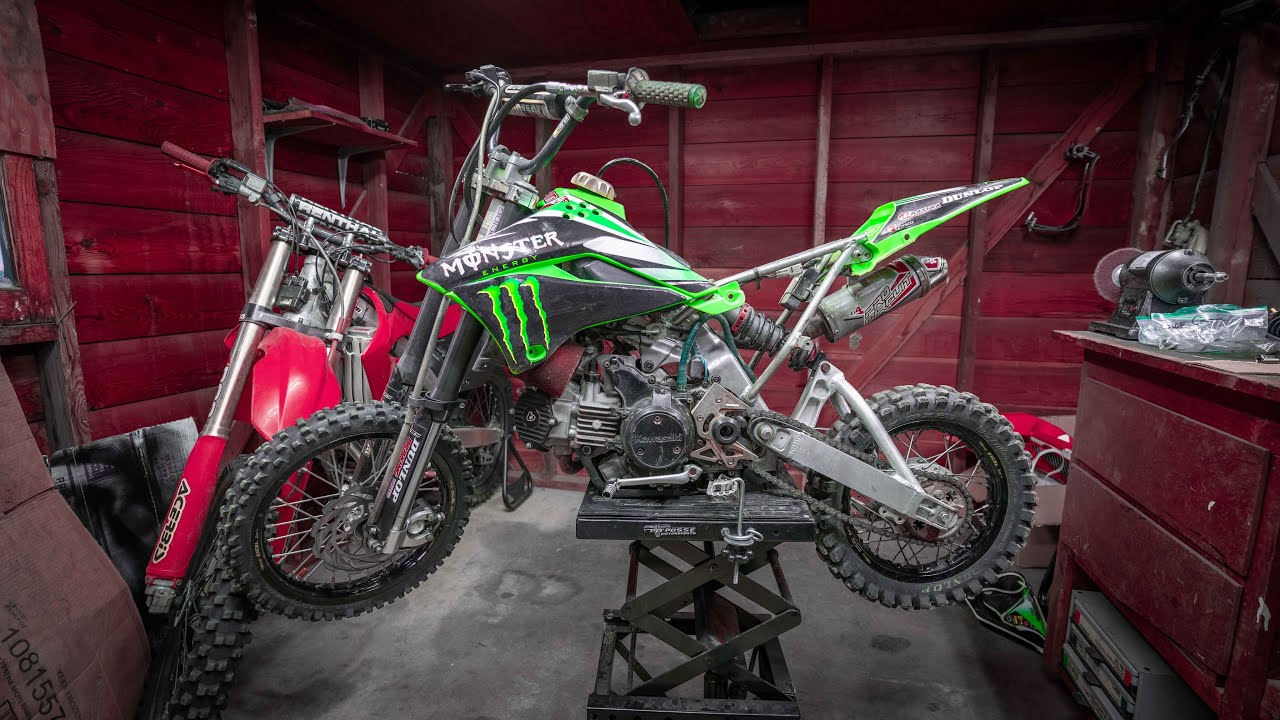 THIS MODDED KLX110 PIT BIKE IS CLAPPED - Part 2