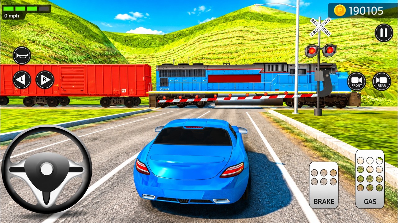 Parking Frenzy 2.0 3D Game #43 - Blue Mercedes AMG Gt Car Android iOS Gameplay
