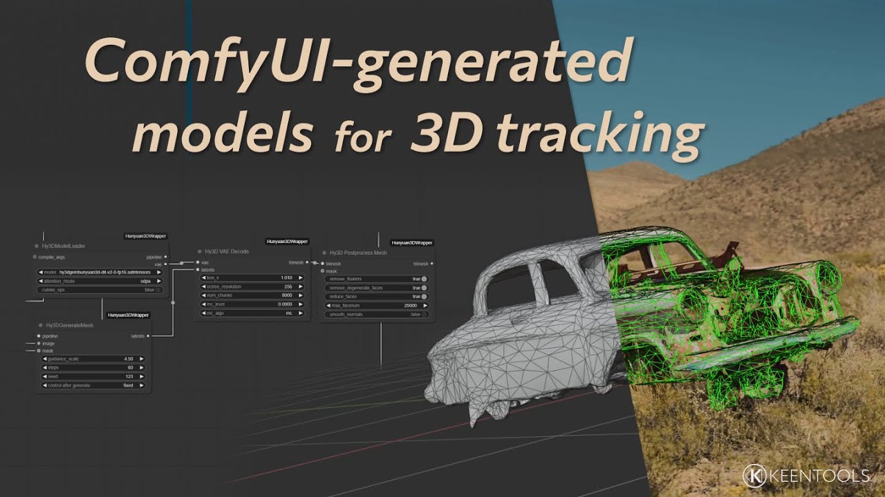 Camera Tracking with ComfyUI-generated 3D Models – GeoTracker Tutorial