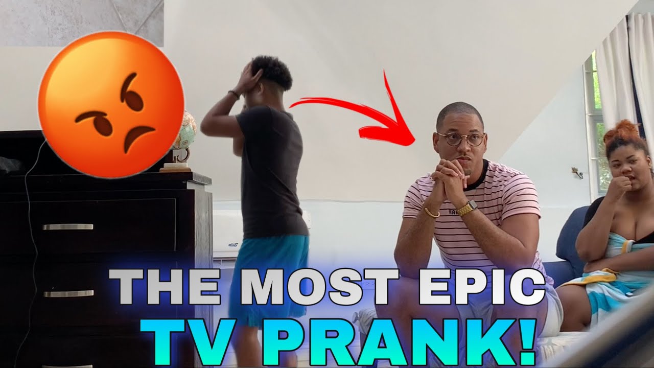 MOST EPIC BROKEN TV PRANK ! (Ft. Quite Perry, Singh Zima & Tonaya Wint)