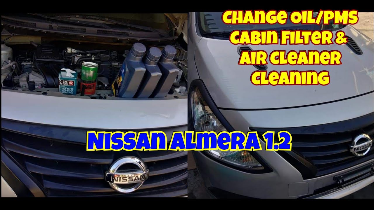 Nissan Almera 1.2 2019 | PMS | Change Oil | Cabin Filter | Air Cleaner | DIY | Julz Garage Ph