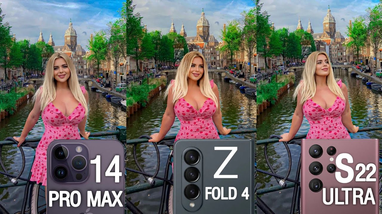 iPhone 14 Pro Max VS Samsung Galaxy Z Fold 4 VS Samsung Galaxy S22 Ultra Camera Comparison