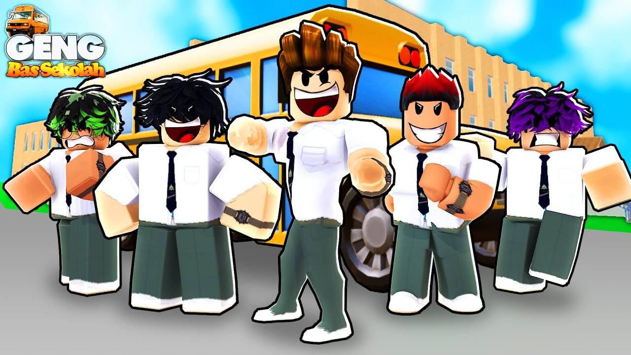 Drama Parodi Geng Bas Sekolah!!! (Roblox Malaysia)