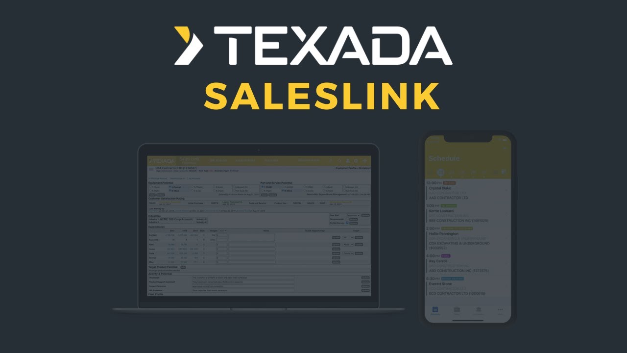 Texada SalesLink CRM Workflow Overview