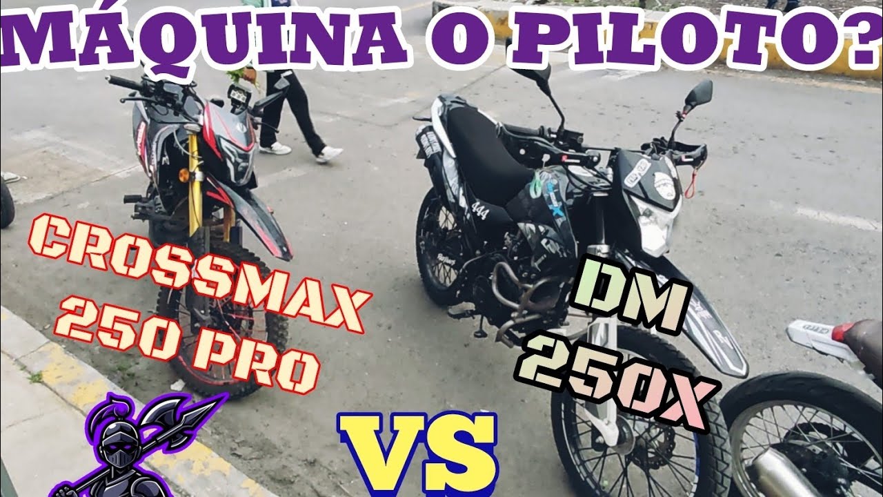 CROSSMAX 250 PRO vs DM 250X🔥 termina mal 🔥// videos del almacén 36/1000 