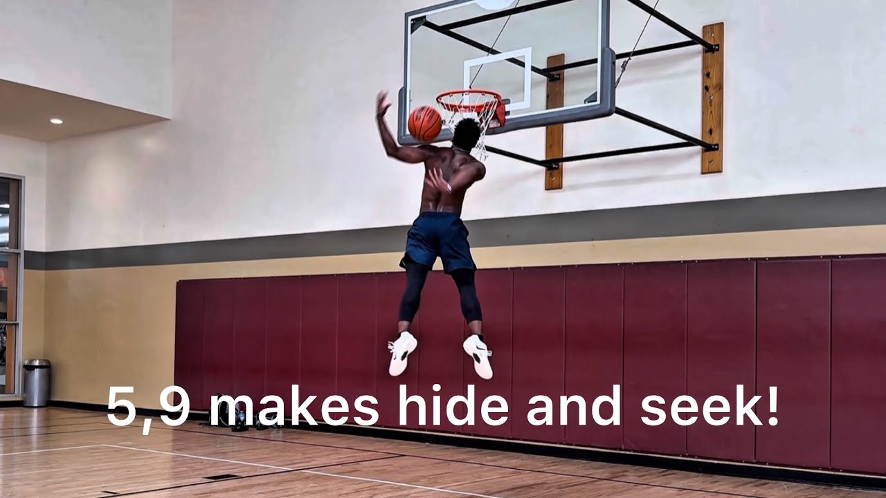 5,9 dunker makes his best dunk: Hide and Seek! 12/20/2025